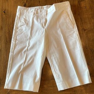 THEORY White Bermuda Shorts 0